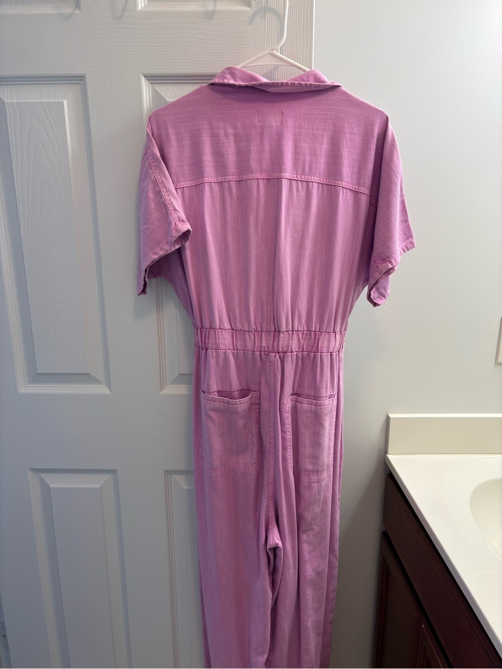 Universal Thread Purple Utility Short Sleeve Jumpsuit - Picture 3 of 7